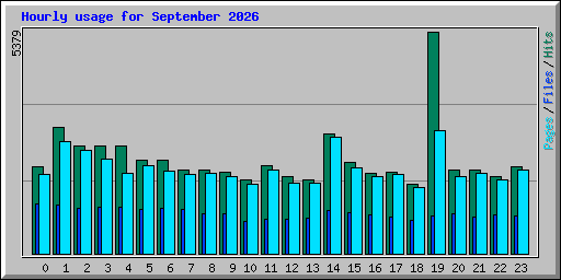 Hourly usage for September 2026