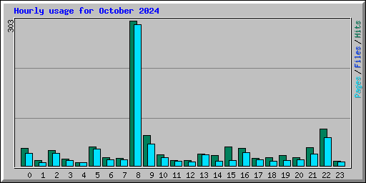 Hourly usage for October 2024