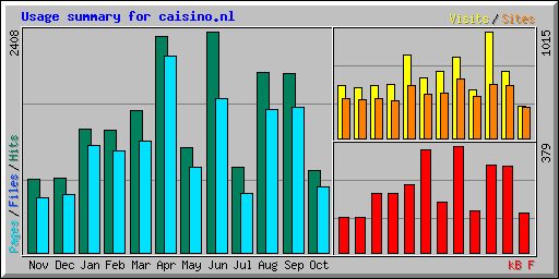 Usage summary for caisino.nl