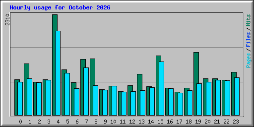 Hourly usage for October 2026
